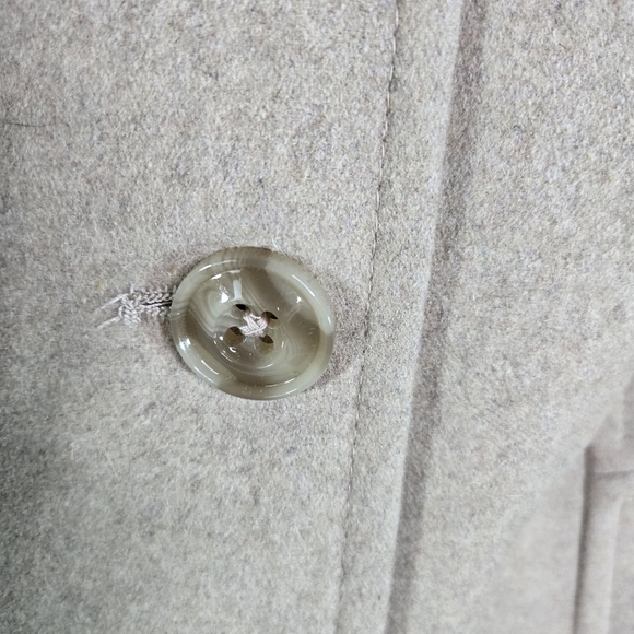 London Fog sand wool womens pea coat plus 1x - Picture 6 of 12